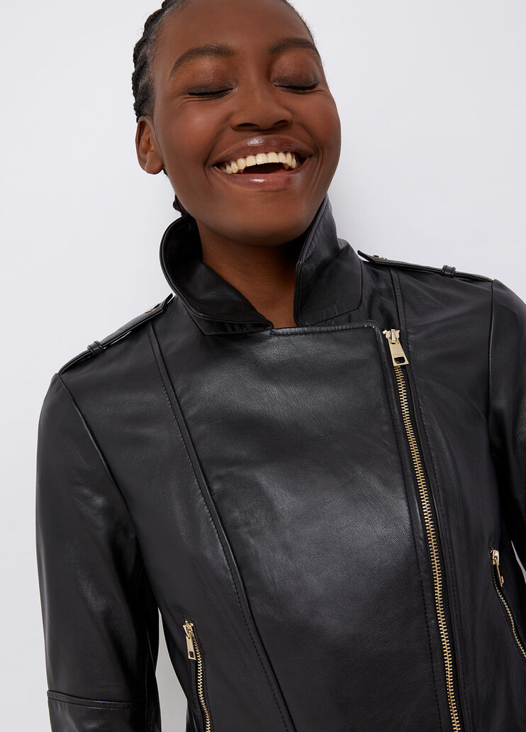Leather jacket black Liu Jo - large image number 2 Leather jacket black Liu Jo - large image number 2