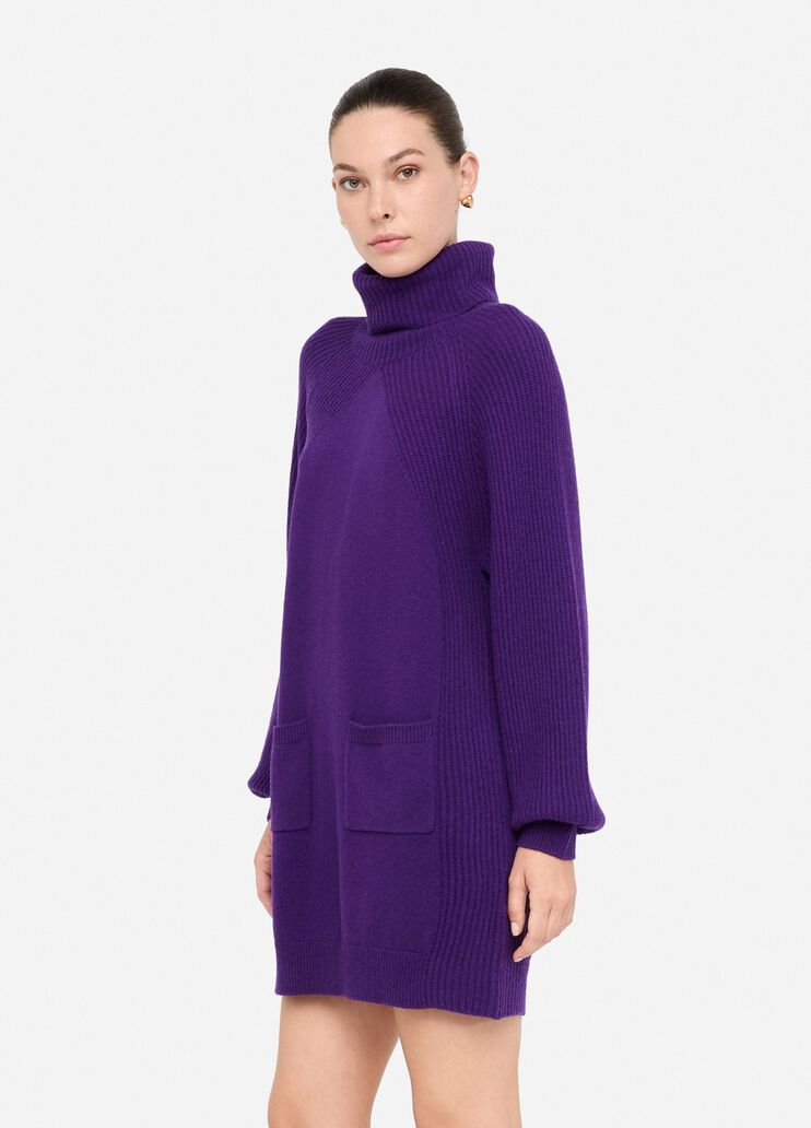 Strickkleid aus 100 % Wolle Violett Liu Jo - large image number 3 Strickkleid aus 100 % Wolle Violett Liu Jo - large image number 3