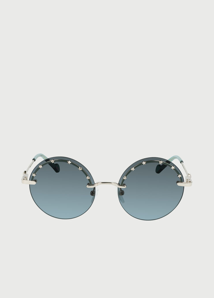 Солнцезащитные очки со звёздочками Светло-золотистый Liu Jo - large image number 0