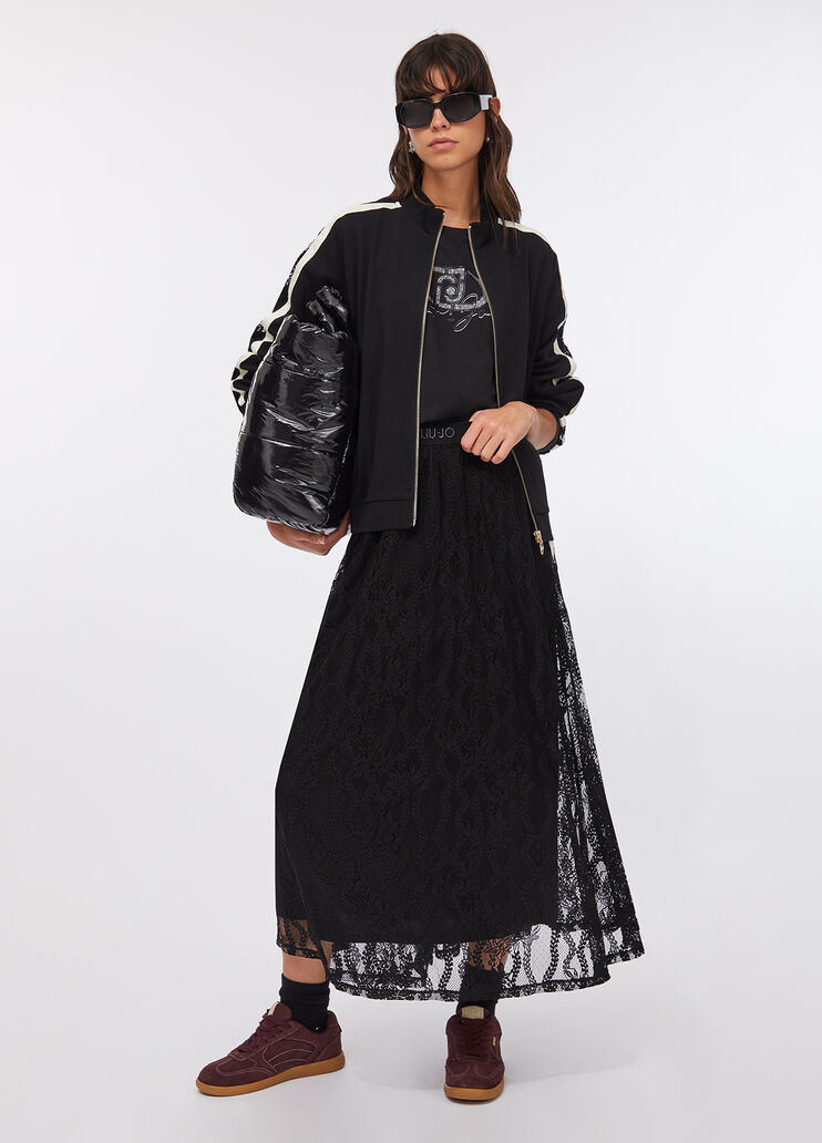 Rock aus Spitze Schwarz Liu Jo - medium