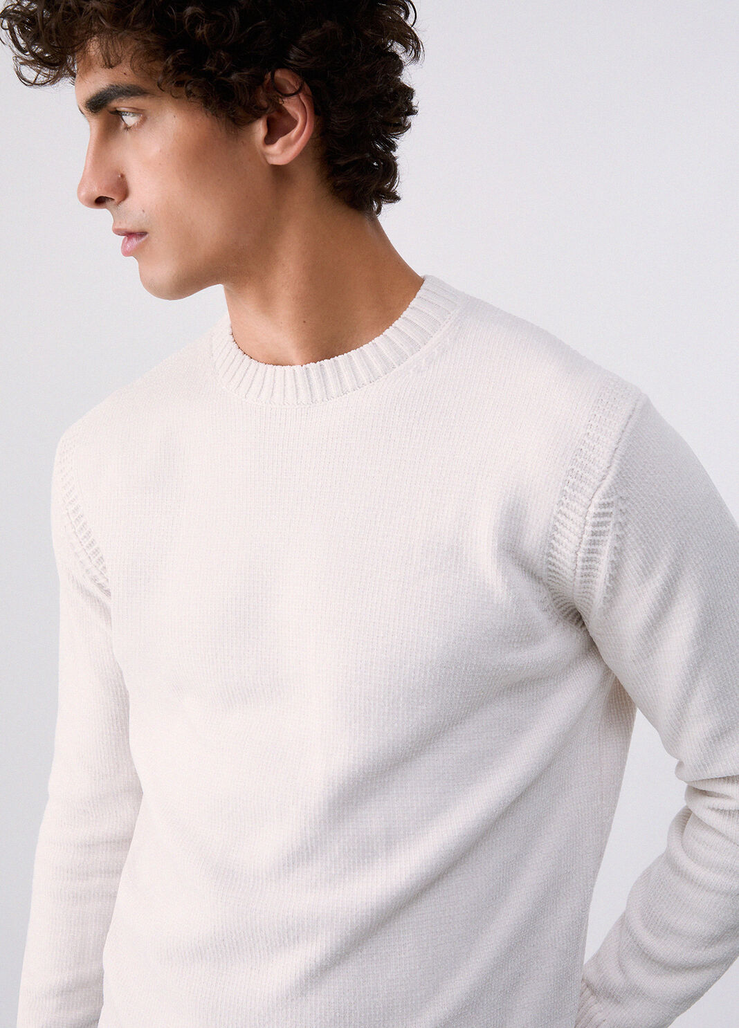 Knit choker necklace in chenille white Liu Jo - large image number 4