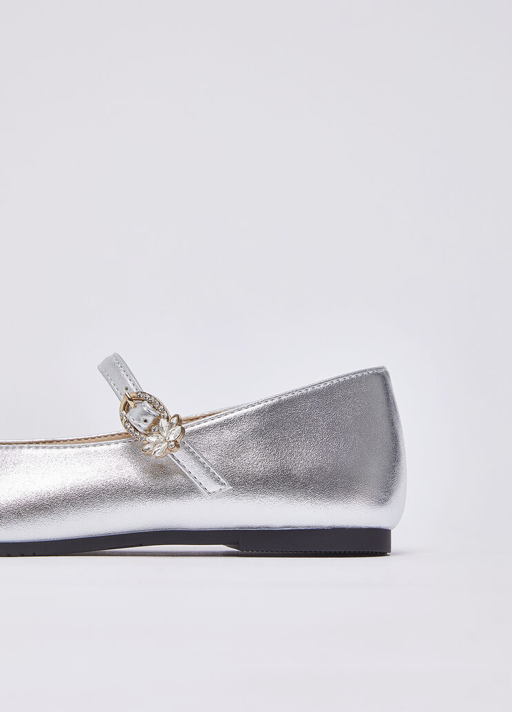 Beschichtete Ballerinas silber Liu Jo - medium