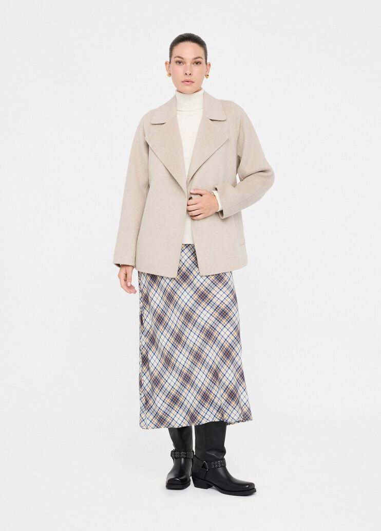 Manteau en laine avec ceinture beige Liu Jo - large image number 5 Manteau en laine avec ceinture beige Liu Jo - large image number 5