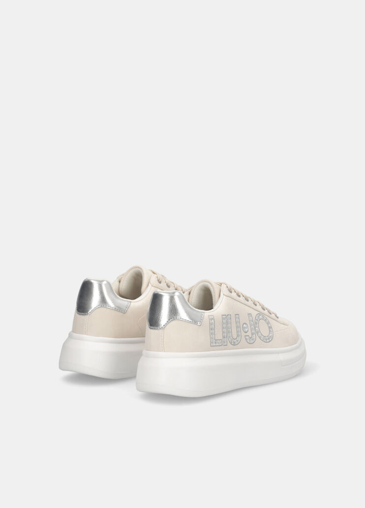 Sneaker mit Schmucklogo Weiß Liu Jo - large image number 3