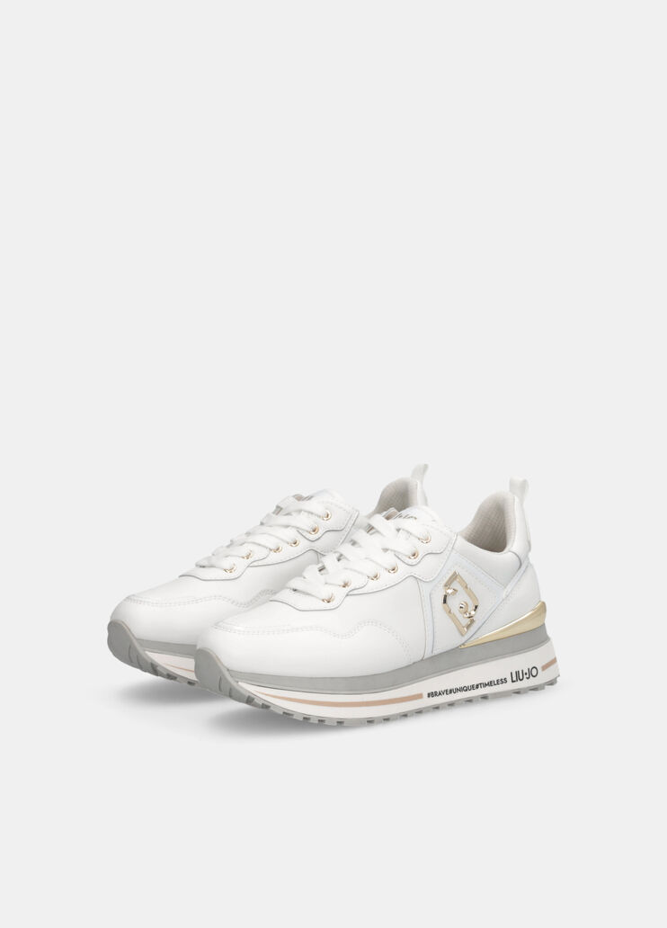 Leather platform sneakers white Liu Jo - large image number 1 Leather platform sneakers white Liu Jo - large image number 1
