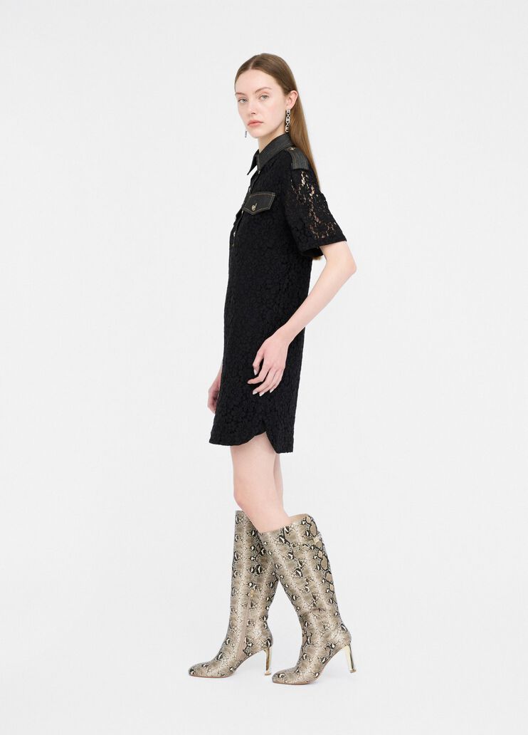 Lace dress black Liu Jo - large image number 3 Lace dress black Liu Jo - large image number 3