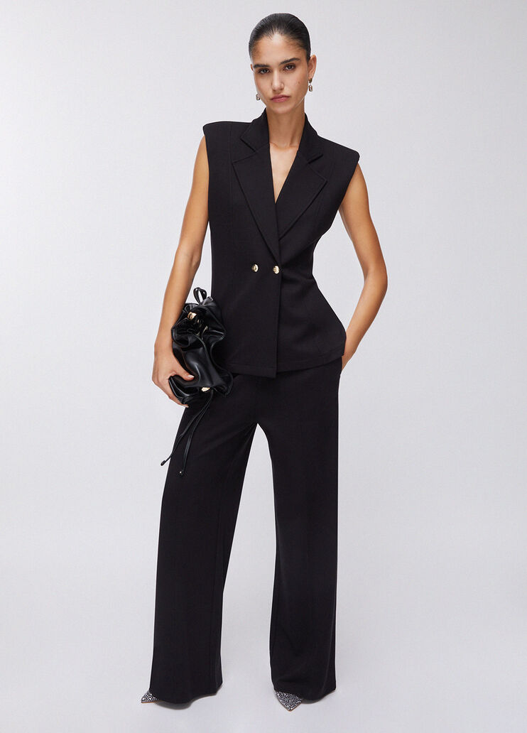 Gilet con spalline imbottite nero Liu Jo - large image number 5