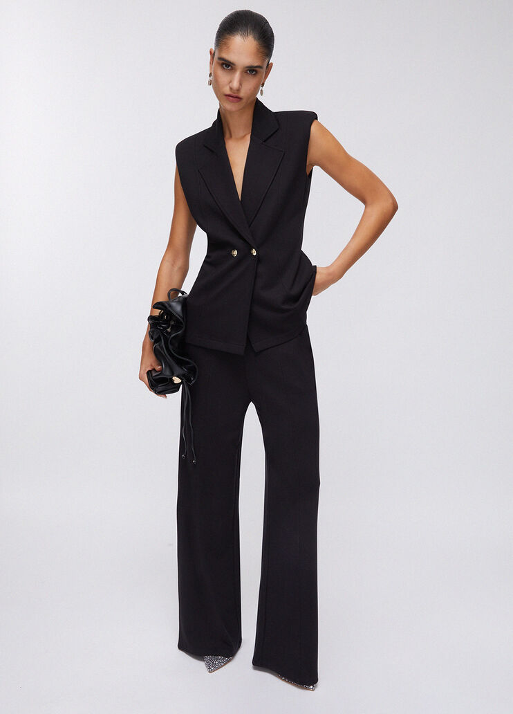 Pantalon avec fentes noir Liu Jo - large image number 5