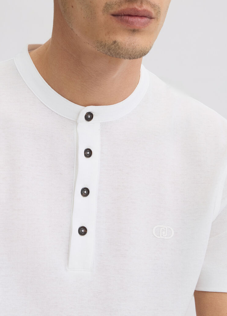 White T-shirt with buttons white Liu Jo - large image number 4 White T-shirt with buttons white Liu Jo - large image number 4