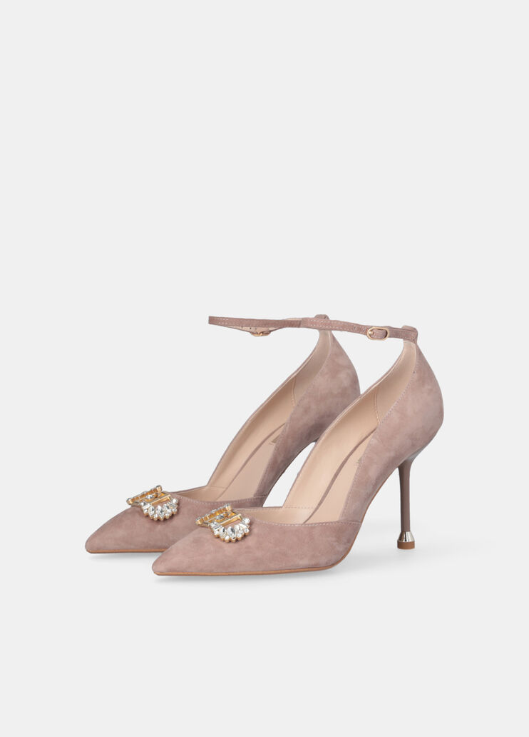 Court shoes with jewel logo powder pink Liu Jo - large image number 2 Court shoes with jewel logo powder pink Liu Jo - large image number 2