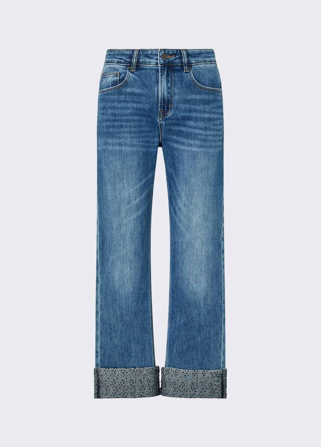 Vaqueros rectos con microstrass denim claro Liu Jo - large image number 6