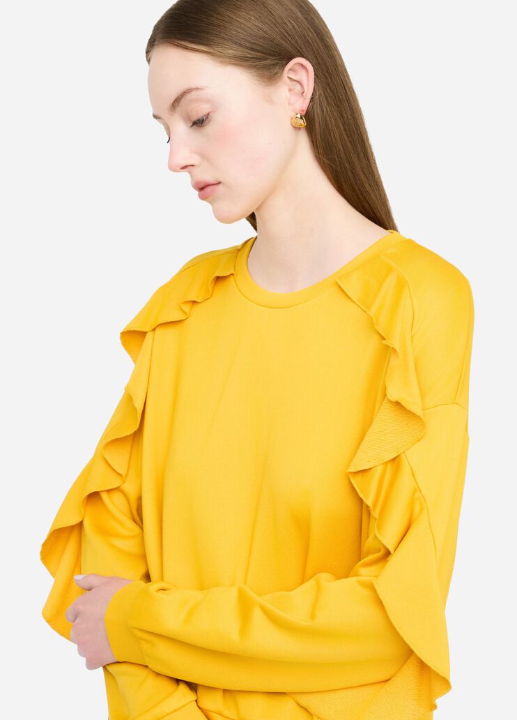 Sweatshirt with ruching dark gold Liu Jo - medium Sweatshirt with ruching dark gold Liu Jo - medium