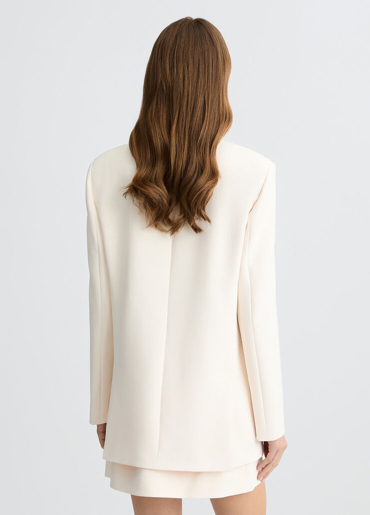 White double-breasted jacket champagne Liu Jo - large image number 1 White double-breasted jacket champagne Liu Jo - large image number 1