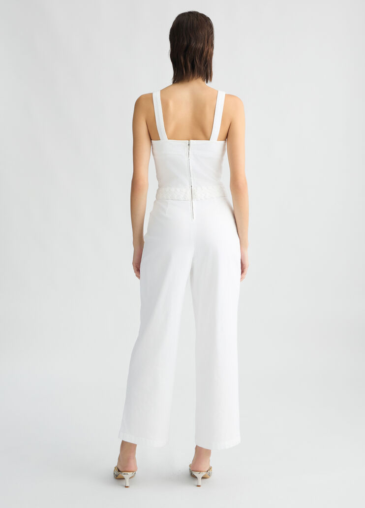 White cotton jumpsuit white Liu Jo - large image number 1 White cotton jumpsuit white Liu Jo - large image number 1