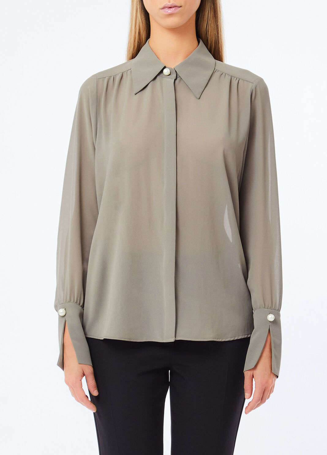 Shirt with beads asparagus Liu Jo - large image number 0