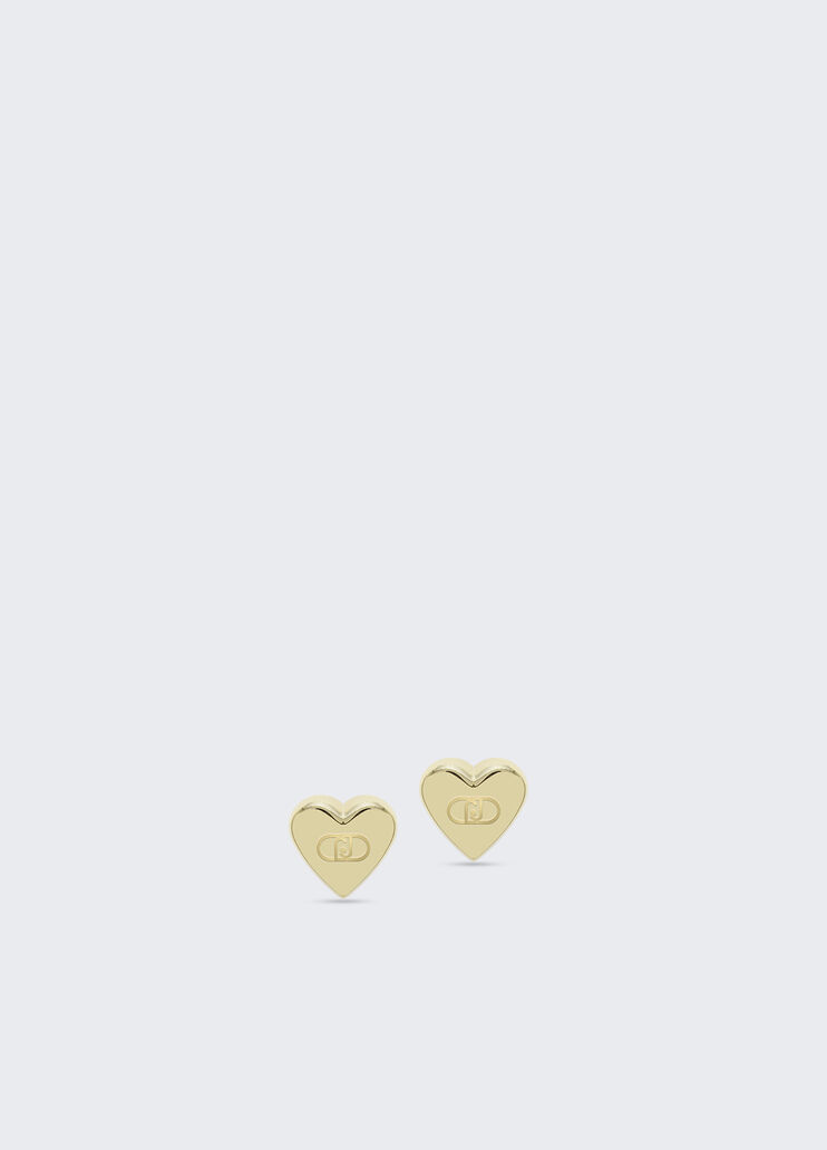 Heart-shaped earrings gold Liu Jo - medium Heart-shaped earrings gold Liu Jo - medium