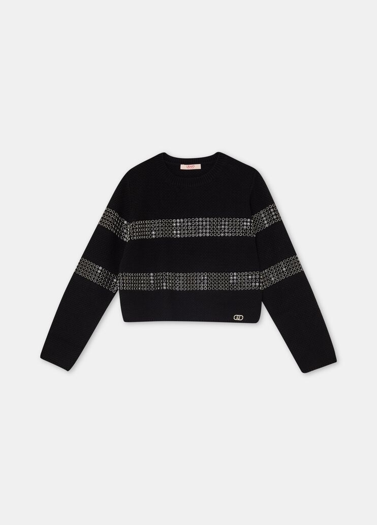 Strick Schwarz Liu Jo - medium