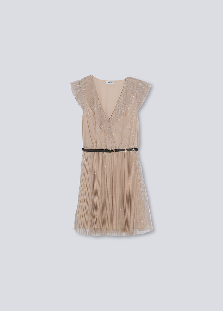 Платье из тюля с блёстками пудрово-розовый с блёстками Liu Jo - large image number 4