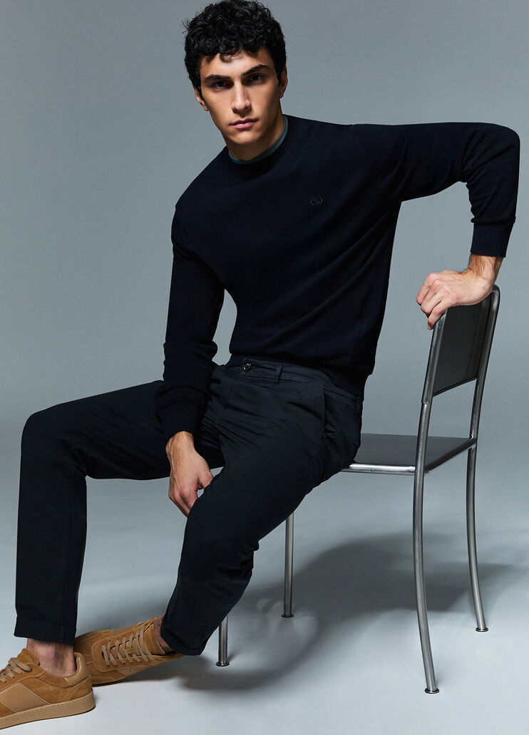 Pantaloni chino blu scuro Liu Jo - medium