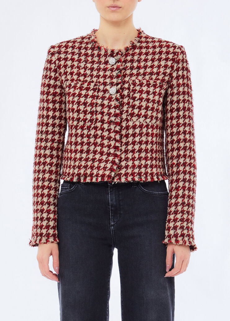 Boucl&eacute; jacket with jewel buttons red Liu Jo - medium