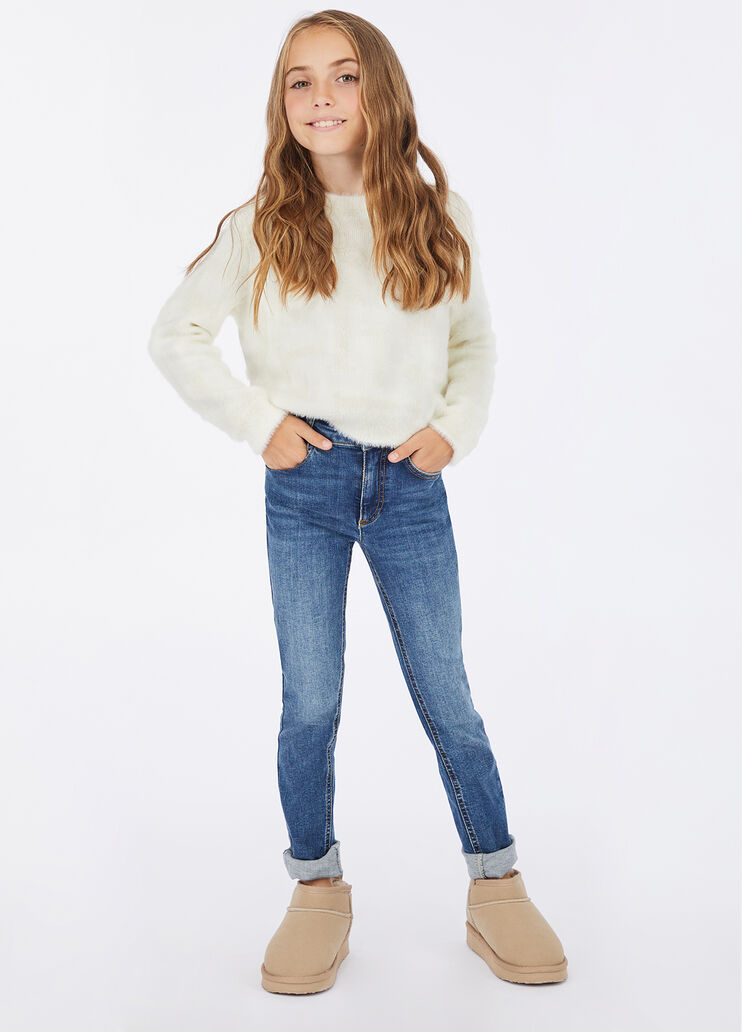 Jean taille haute en coton denim bleu foncé Liu Jo - large image number 1 Jean taille haute en coton denim bleu foncé Liu Jo - large image number 1