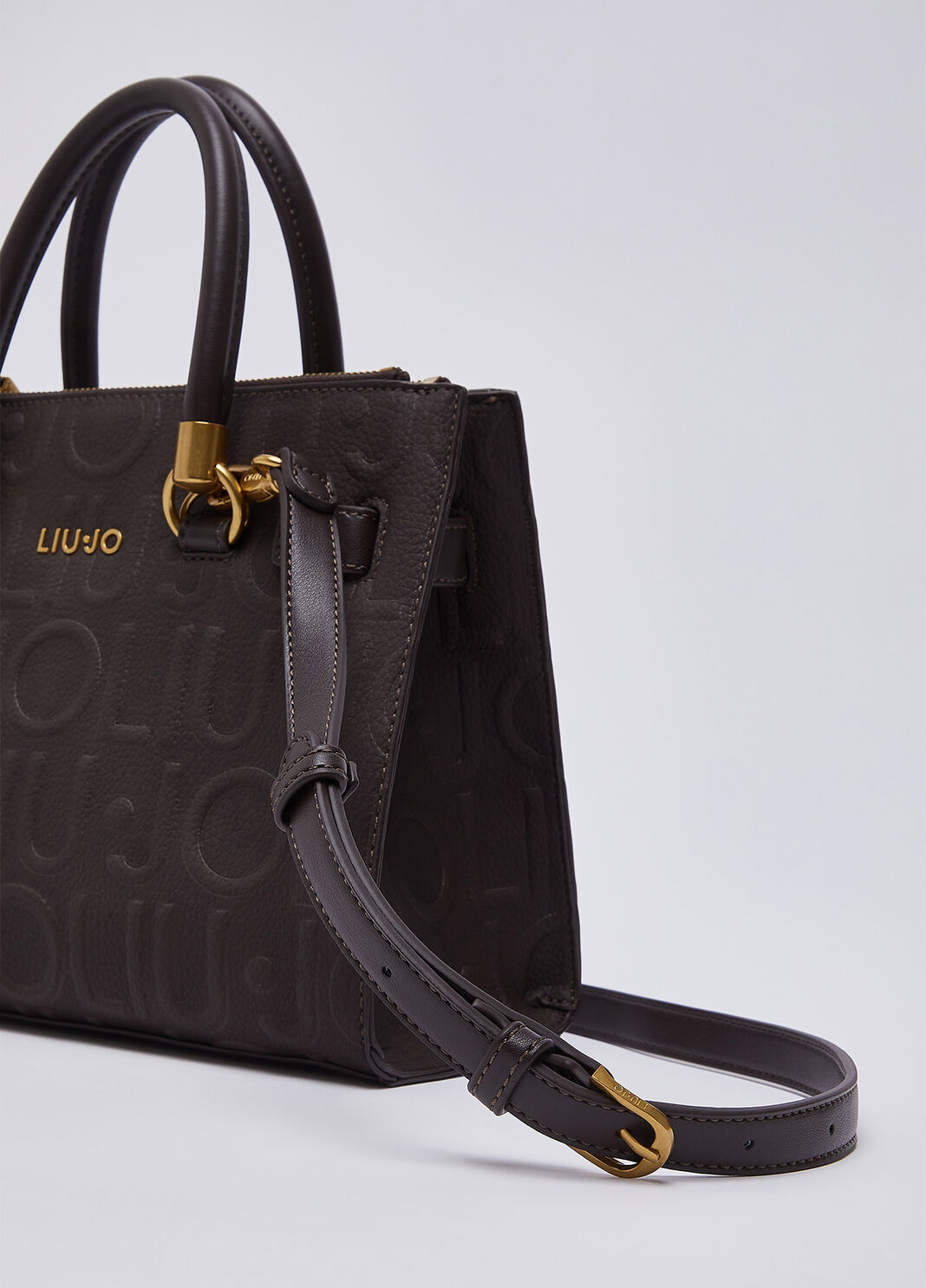 Kleine Satchel-Tasche Dunkelbraun Liu Jo - large image number 5
