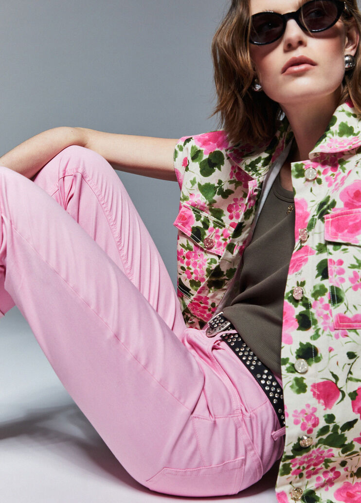 Cropped skinny trousers peach Liu Jo - medium