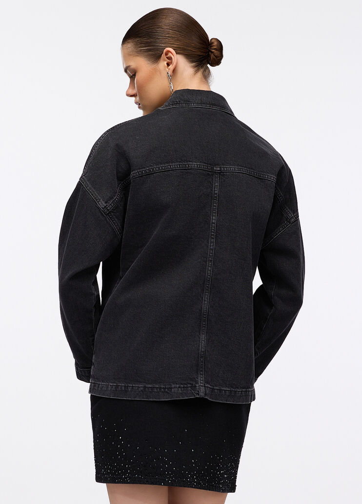 Denim jacket black denim Liu Jo - large image number 1