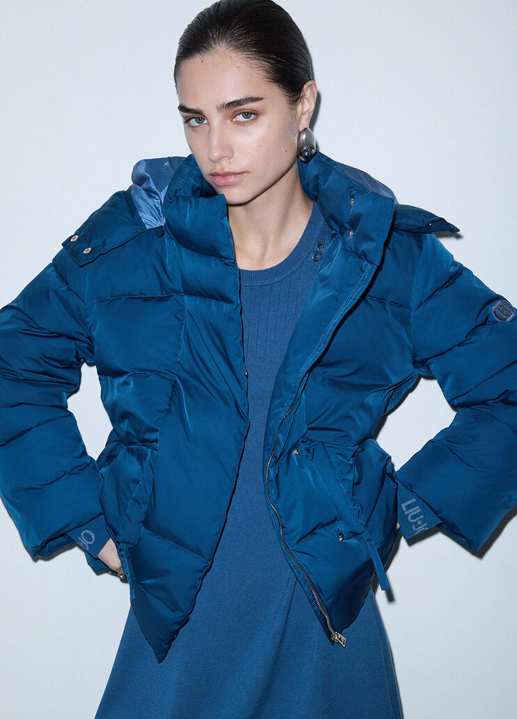 Oversized jacket with hood blue Liu Jo - medium