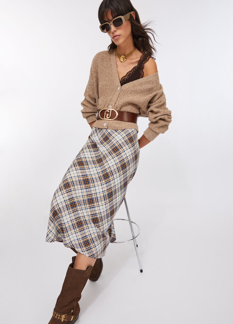 Langer karierter Rock Karomuster Liu Jo - medium