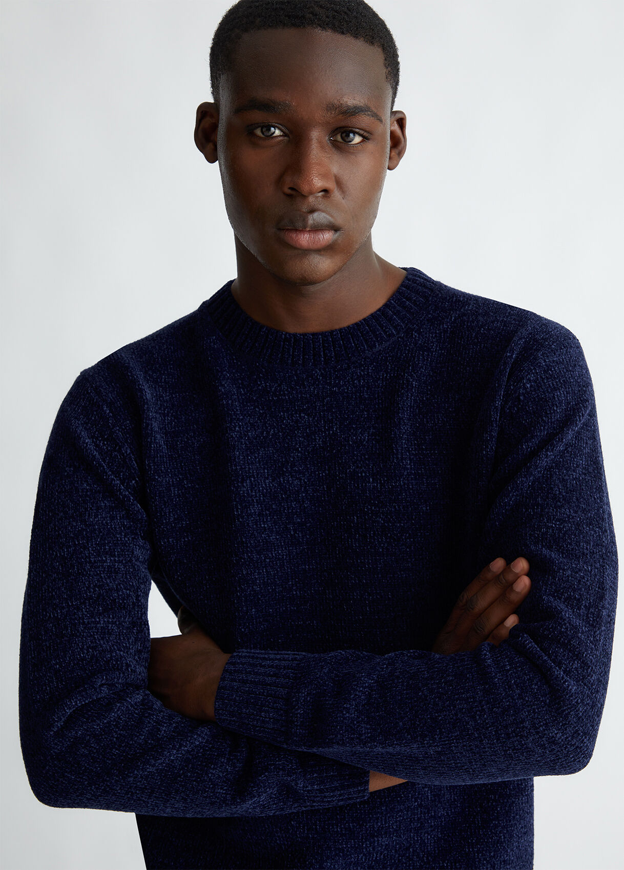 Men s chenille sweater colour dark blue Liu Jo