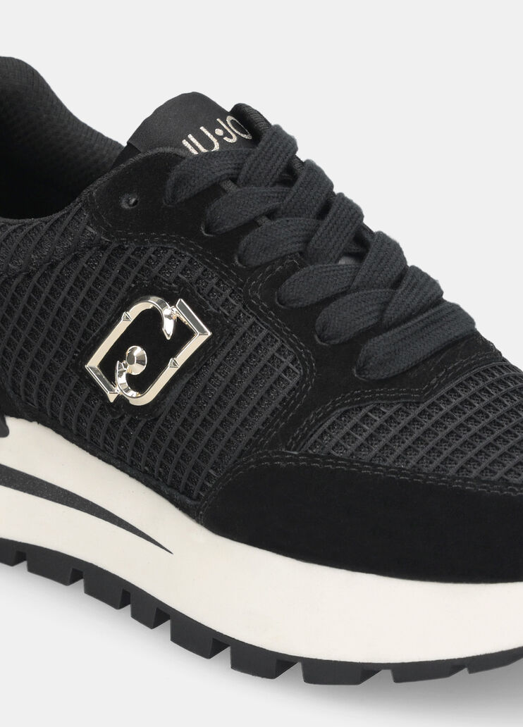 Suede and mesh sneakers black Liu Jo - large image number 6 Suede and mesh sneakers black Liu Jo - large image number 6