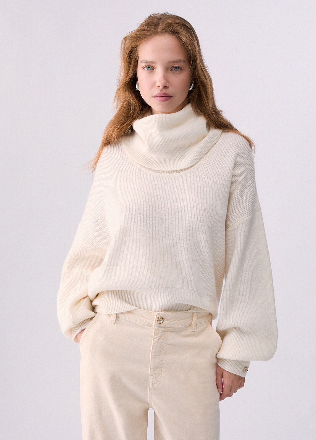 Dolcevita in pura lana bianco lana Liu Jo - large image number 0