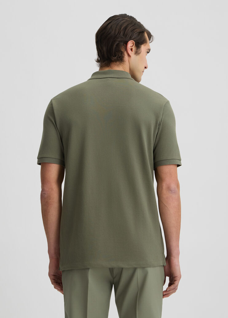 Cotton pique polo-shirt olive green Liu Jo - large image number 1 Cotton pique polo-shirt olive green Liu Jo - large image number 1