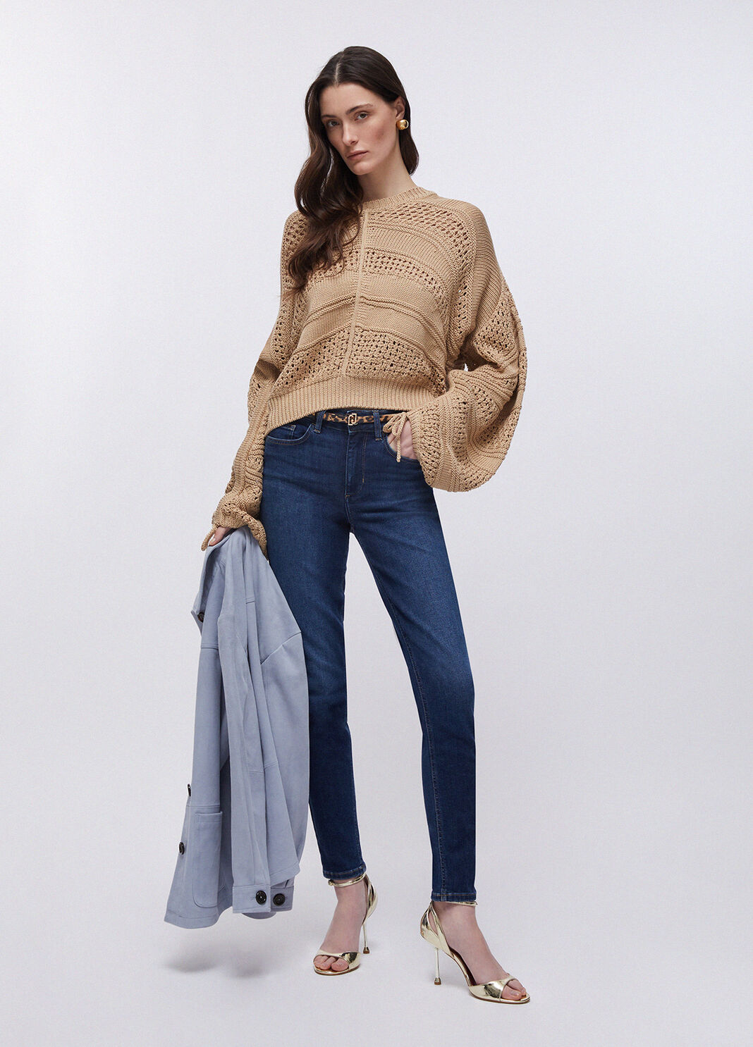 H&auml;keloberteil Beige Liu Jo - large image number 5