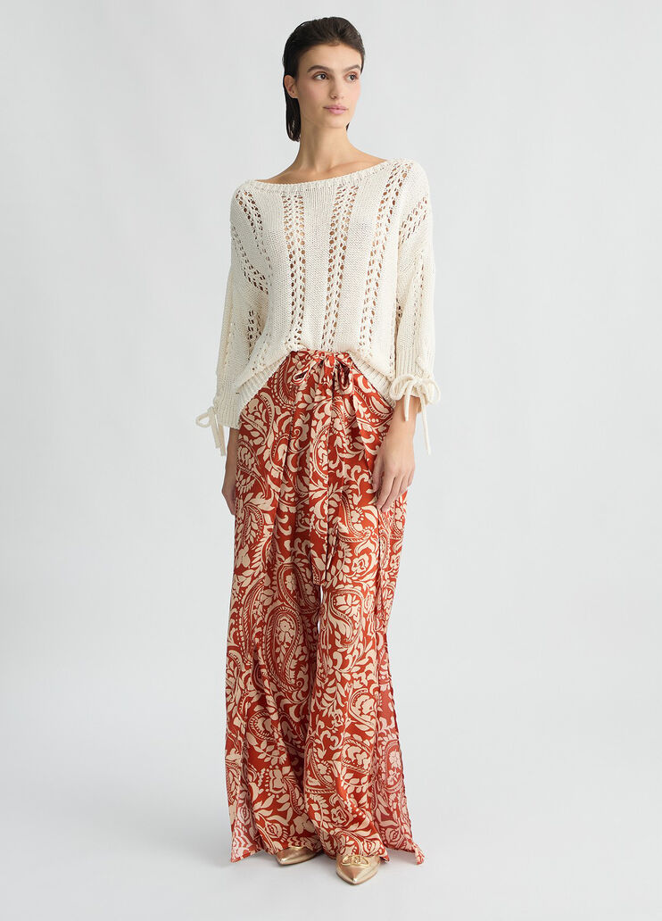 Cotton blend sweater  white wool Liu Jo - medium Cotton blend sweater  white wool Liu Jo - medium