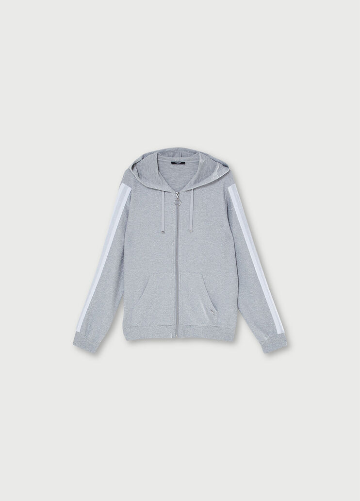 Толстовка на молнии с капюшоном Серый Liu Jo - large image number 4