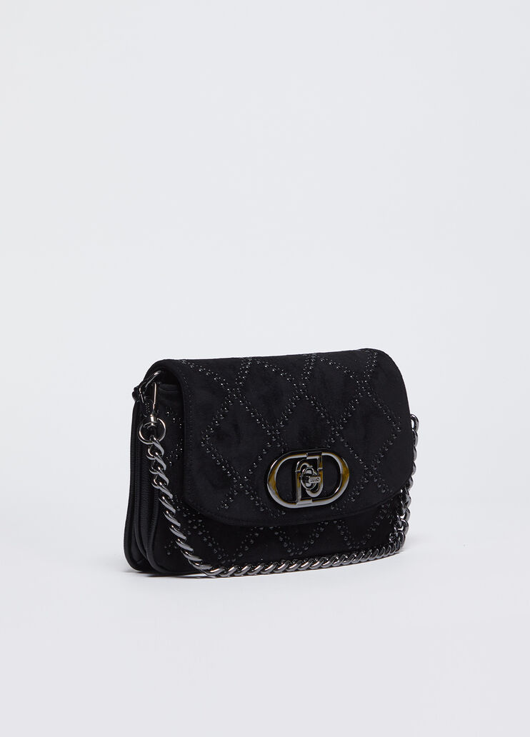 Medium crossbody bag with studs black Liu Jo - medium Medium crossbody bag with studs black Liu Jo - medium