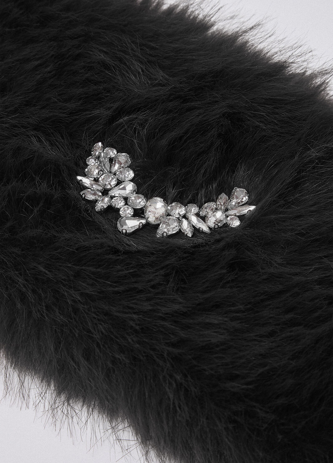 Stola con spilla gioiello nero Liu Jo - large image number 3