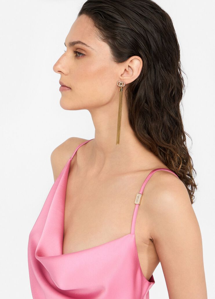 Dressy satin dress pink Liu Jo - large image number 3 Dressy satin dress pink Liu Jo - large image number 3