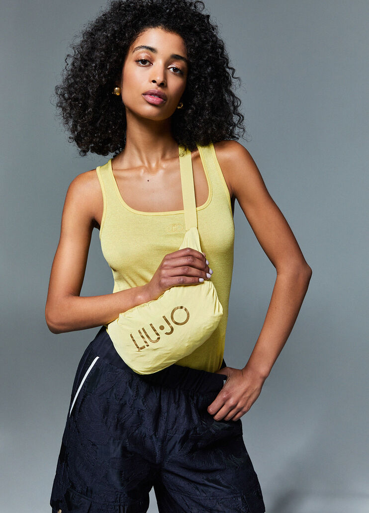 Packbare Jacke mit Kapuze gelb Liu Jo - medium