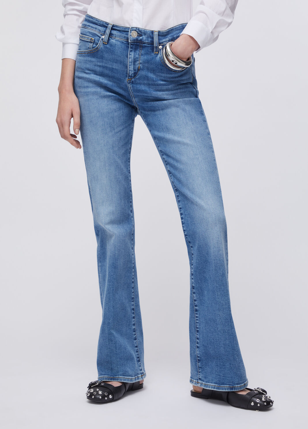 High-rise bootcut jeans light denim Liu Jo - large image number 0