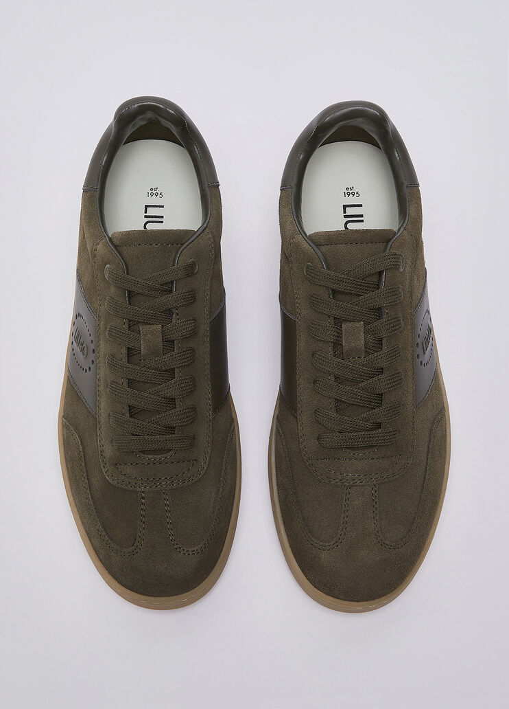 Herren-Sneaker aus Wildleder Moosgr&uuml;n Liu Jo - medium