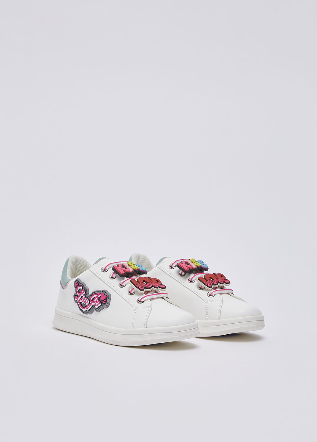 Sneakers with colorful patch white Liu Jo - large image number 1