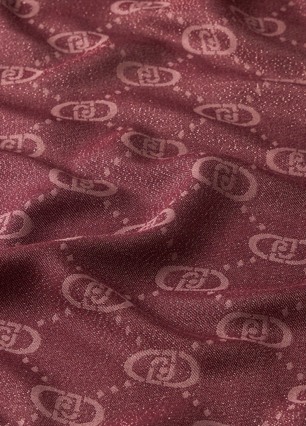 Shawl with logo red Liu Jo - large image number 3