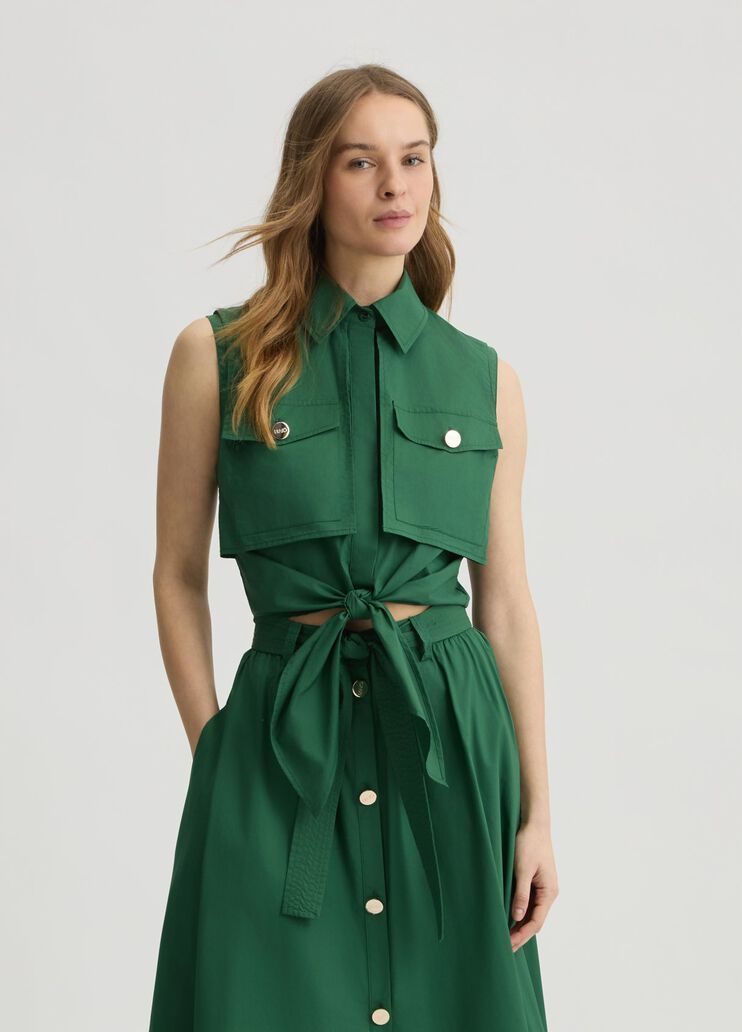 Cropped tropical shirt with knot tropical jungle Liu Jo - medium Cropped tropical shirt with knot tropical jungle Liu Jo - medium