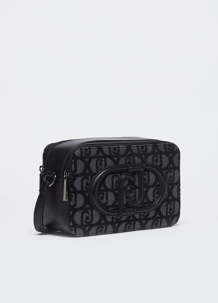 Sac à bandoulière format moyen jacquard noir Liu Jo - medium Sac à bandoulière format moyen jacquard noir Liu Jo - medium