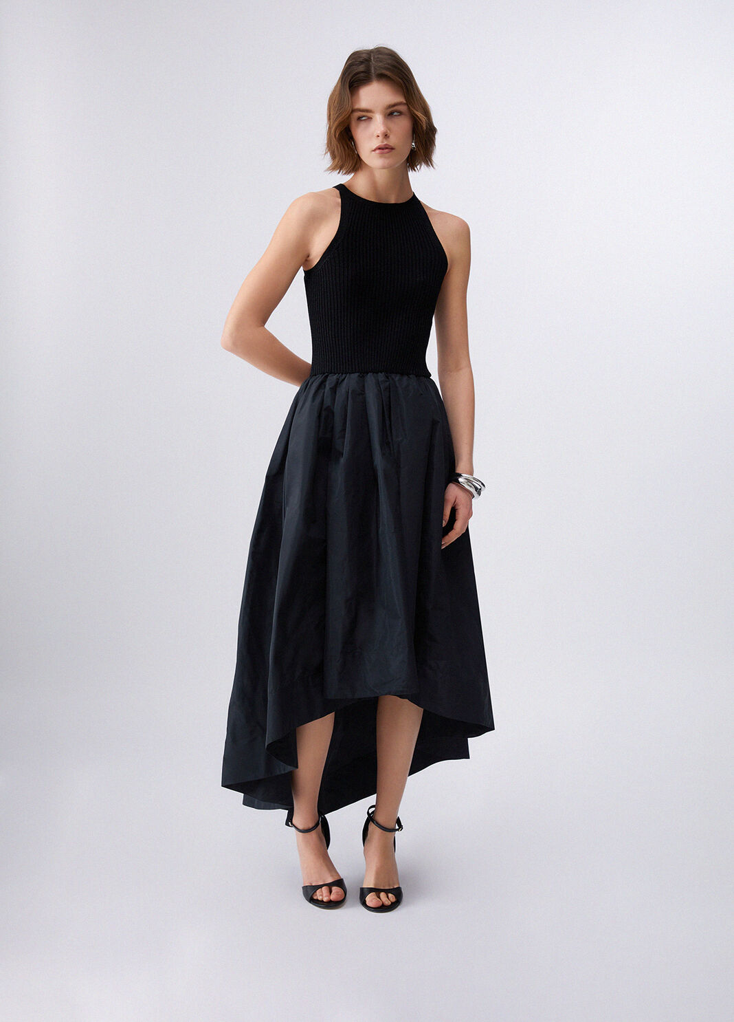 Langes Taftkleid schwarz Liu Jo - large image number 0