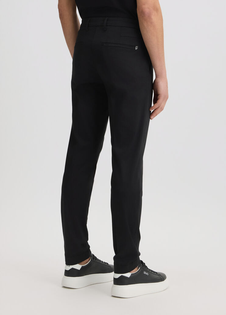 Slim fit chinos black Liu Jo - large image number 2 Slim fit chinos black Liu Jo - large image number 2