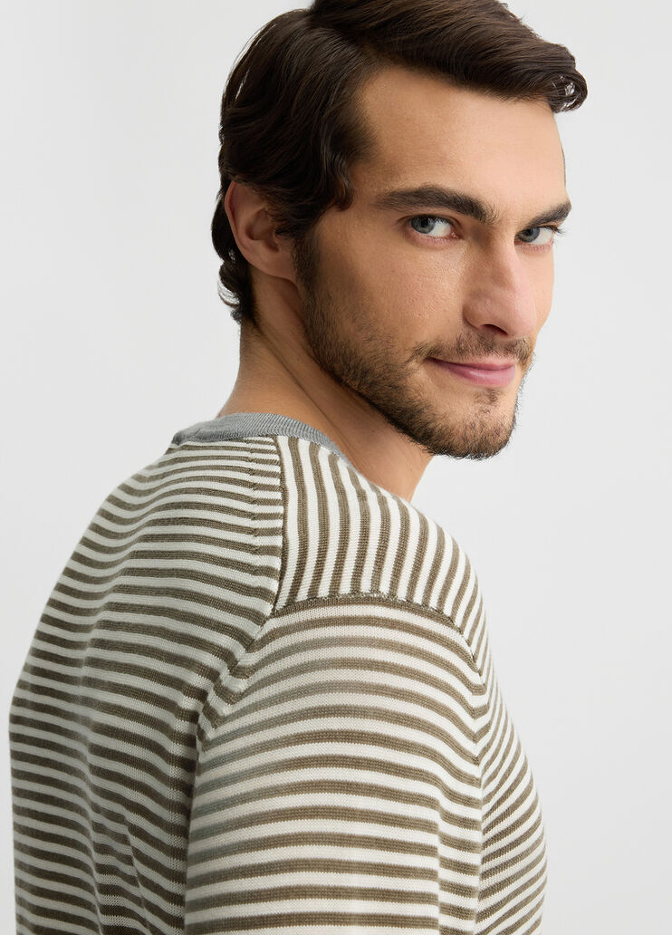 Striped wool sweater green Liu Jo - medium Striped wool sweater green Liu Jo - medium